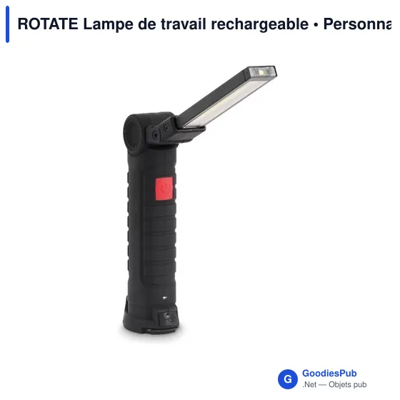 Lampe de travail personnalisable ROTATE avec logo - Image 1