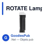 Lampe de travail personnalisable ROTATE avec logo - Miniature 2