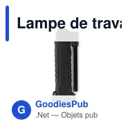 Lampe de travail personnalisable ROTATE avec logo - Miniature 12