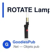 Lampe de travail personnalisable ROTATE avec logo - Miniature 3