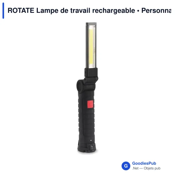 Lampe de travail personnalisable ROTATE avec logo - Image 3