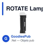 Lampe de travail personnalisable ROTATE avec logo - Miniature 6