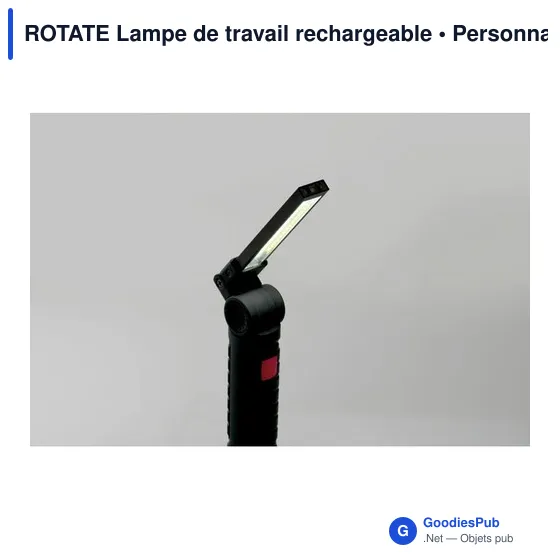 Lampe de travail personnalisable ROTATE avec logo - Image 8
