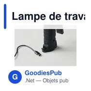 Lampe de travail personnalisable ROTATE avec logo - Miniature 9
