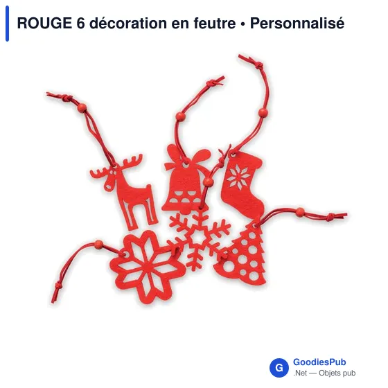 ROUGE 6 décoration en feutre - Image 2