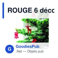 ROUGE 6 décoration en feutre - Miniature 3