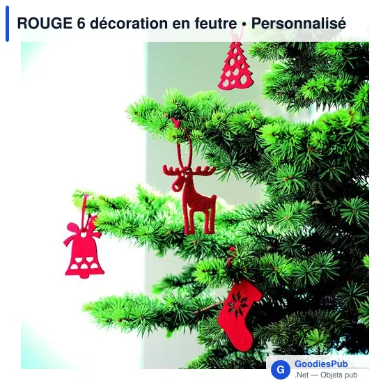 ROUGE 6 décoration en feutre - Image 3