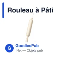 Rouleau à Pâtisserie personnalisable avec logo entreprise - Lenon - Miniature 1
