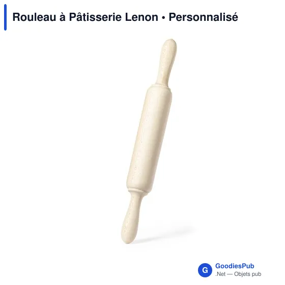 Rouleau à Pâtisserie personnalisable avec logo entreprise - Lenon - Image 1