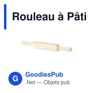 Rouleau à Pâtisserie personnalisable avec logo entreprise - Lenon - Miniature 2