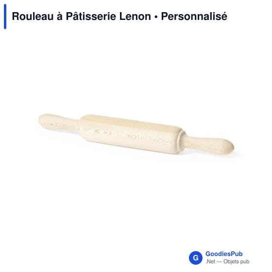 Rouleau à Pâtisserie personnalisable avec logo entreprise - Lenon - Image 2