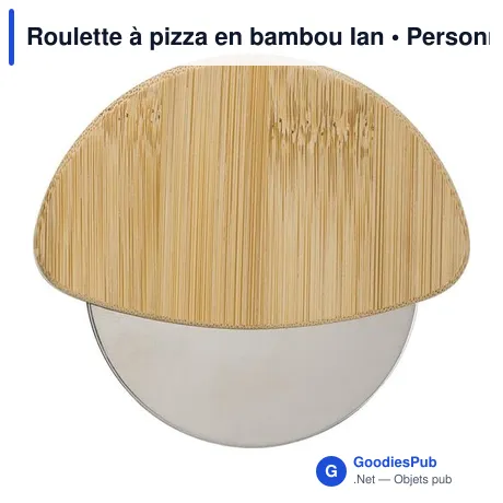 Roulette à pizza en bambou Ian