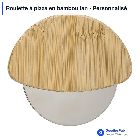 Roulette à pizza en bambou Ian - Image 1