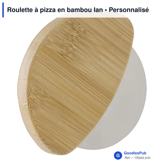 Roulette à pizza en bambou Ian - Image 2