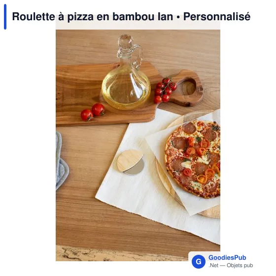 Roulette à pizza en bambou Ian - Image 3