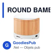 ROUND BAMBOO Haut-parleur sans fil bambou - Miniature 7