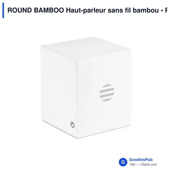 ROUND BAMBOO Haut-parleur sans fil bambou - Image 9