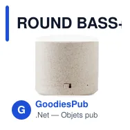 ROUND BASS+ Haut-parleur s/ fil paille blé - Miniature 3