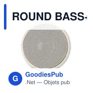 ROUND BASS+ Haut-parleur s/ fil paille blé - Miniature 4