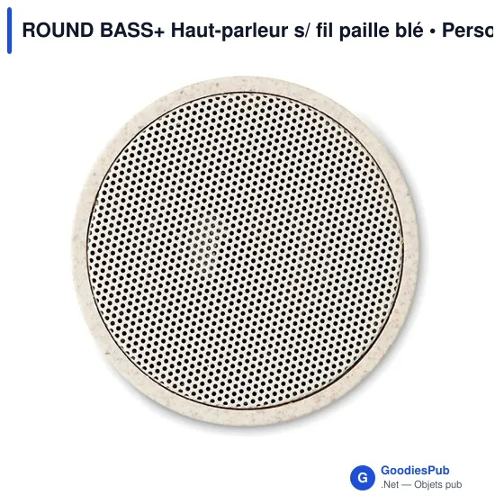 ROUND BASS+ Haut-parleur s/ fil paille blé - Image 4