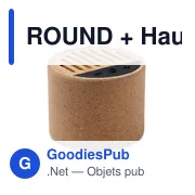 ROUND + Haut-parleur sans fil liège - Miniature 1