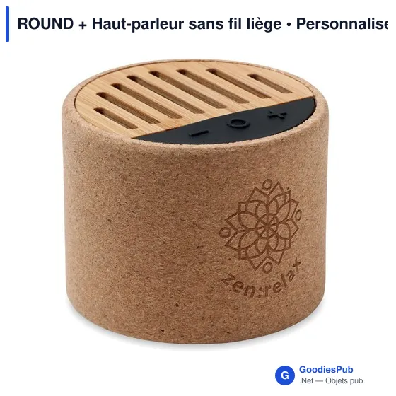 ROUND + Haut-parleur sans fil liège - Image 3