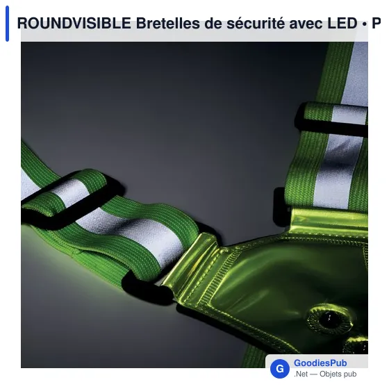 ROUNDVISIBLE Bretelles de sécurité avec LED - Image 4