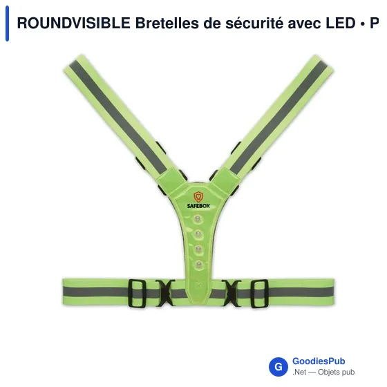 ROUNDVISIBLE Bretelles de sécurité avec LED - Image 6
