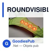 ROUNDVISIBLE Bretelles de sécurité avec LED - Miniature 7