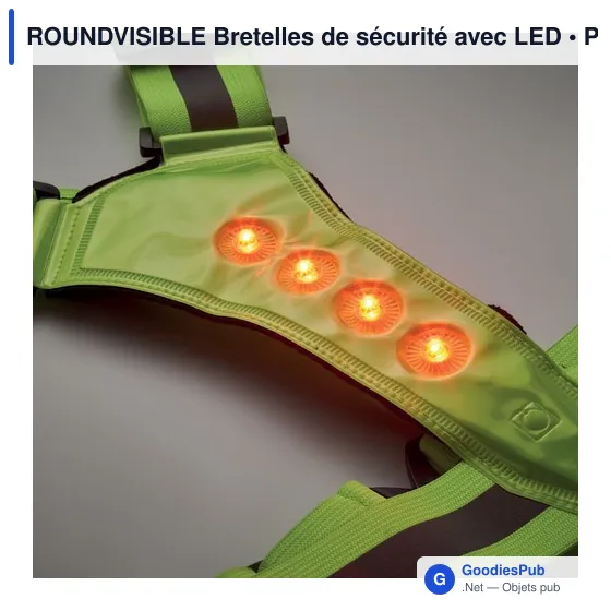 ROUNDVISIBLE Bretelles de sécurité avec LED - Image 7