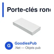 Porte-clés rond en verre personnalisable avec logo - ROUNDWARD - Miniature 7