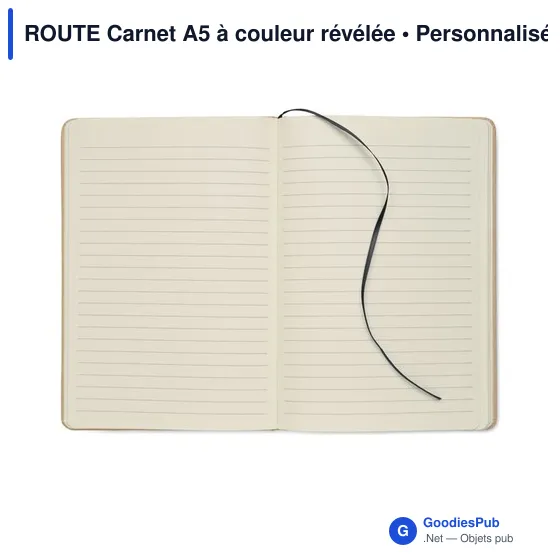 ROUTE Carnet A5 à couleur révélée - Image 3