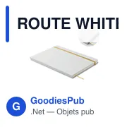 ROUTE WHITE Carnet A5 à couleur révélée - Miniature 1