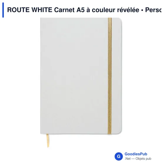 ROUTE WHITE Carnet A5 à couleur révélée - Image 2
