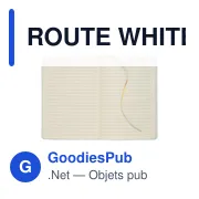 ROUTE WHITE Carnet A5 à couleur révélée - Miniature 3