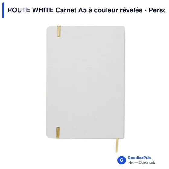 ROUTE WHITE Carnet A5 à couleur révélée - Image 6
