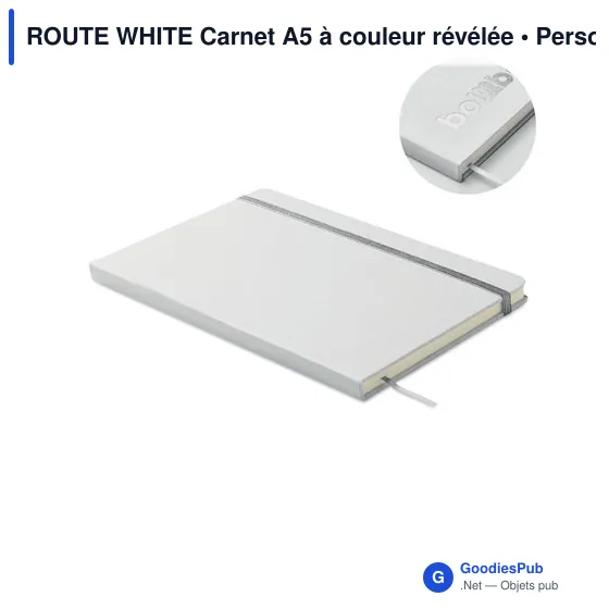 ROUTE WHITE Carnet A5 à couleur révélée - Image 8