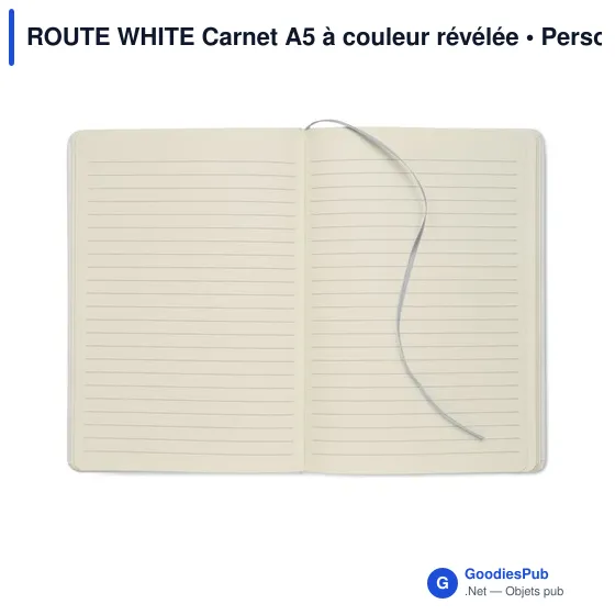 ROUTE WHITE Carnet A5 à couleur révélée - Image 10
