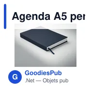 Agenda A5 personnalisable en papier recyclé avec logo - ROUTINE - Miniature 9