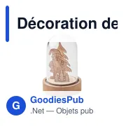 Décoration de Noël personnalisable avec logo - ROVANI - Miniature 1