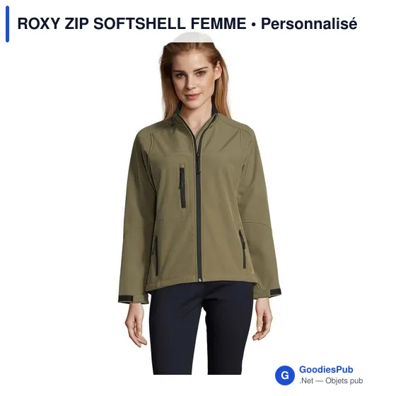 ROXY ZIP SOFTSHELL FEMME - Image 4