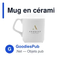 Mug en céramique personnalisable 280 ml avec logo - Royal - Miniature 1