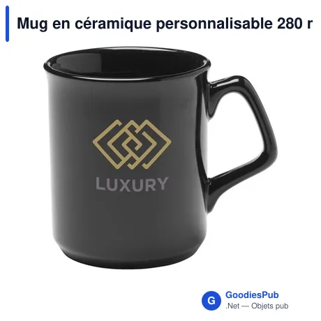 Mug en céramique personnalisable 280 ml avec logo - Royal