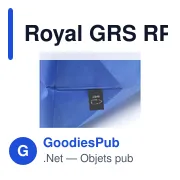 Sac shopping personnalisable Royal GRS RPET avec logo - Miniature 2