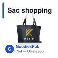 Sac shopping personnalisable Royal GRS RPET avec logo - Miniature 11