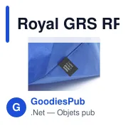 Sac shopping personnalisable Royal GRS RPET avec logo - Miniature 3
