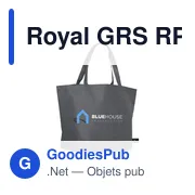 Sac shopping personnalisable Royal GRS RPET avec logo - Miniature 6