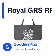 Sac shopping personnalisable Royal GRS RPET avec logo - Miniature 7
