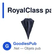 Parapluie personnalisable RoyalClass 23 inch avec logo - Miniature 1