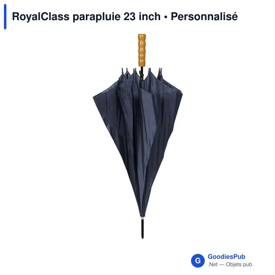 Parapluie personnalisable RoyalClass 23 inch avec logo - Image 1